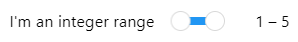 Integer Range Slider